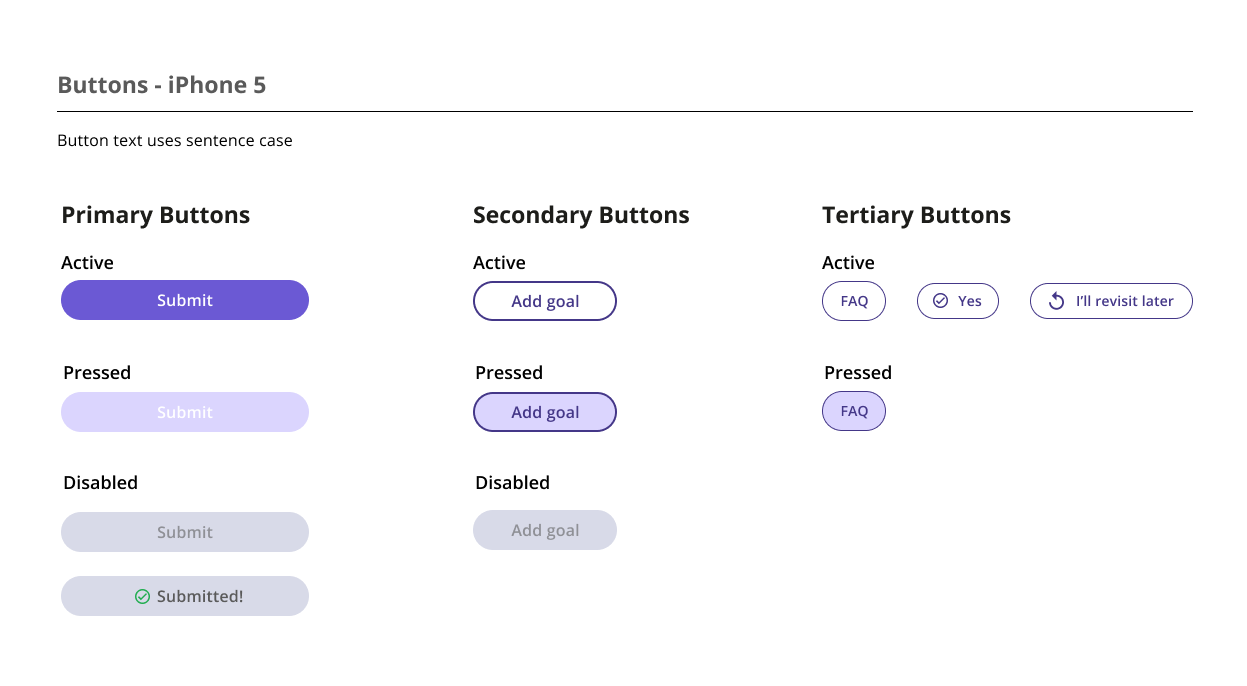 Design System - Buttons