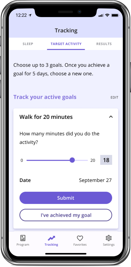 PelvicSense - Tracking Goals